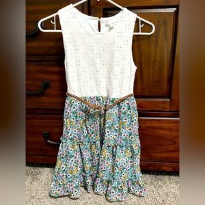 Knitworks girls dress with belt Sz 10